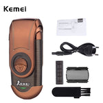 Kemei Portable Electric Shaver 3D Double Floating Rechargeable Beard Trimmer Razor Reciprocating Shaver for Men Face Care Tool49