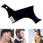 Perfect Beard Comb for Men's Face Care Transparent Black Stencil Comb Shaper for Beard Styling Beard Shaping Tool Liner Template