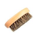 8cm Men Beard Brush Natural Boar Bristle Shaving Comb Face Massage Handmade Yellow Mustache Brush Beauty Care