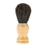 8cm Men Beard Brush Natural Boar Bristle Shaving Comb Face Massage Handmade Yellow Mustache Brush Beauty Care